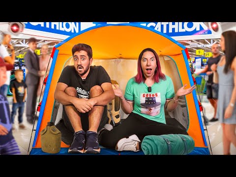 Acampando Dentro da Loja vs Carro vs Quintal | Gabriel e Shirley 2.0