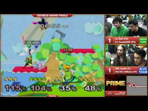 Prime Doubles - llod & SmashG0D Vs. Cyrain & OES | Milkman SSBM Grand Finals - Smash Melee