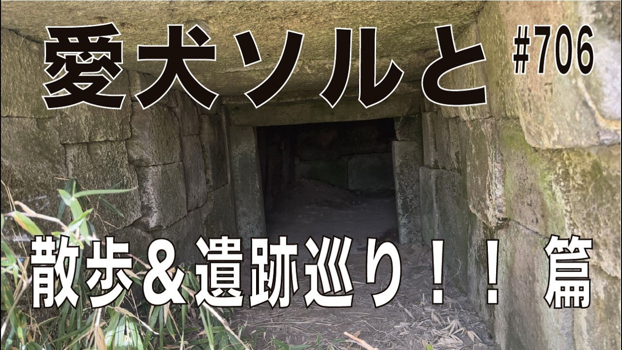 #706...愛犬ソルと散歩＆遺跡巡り！！ 篇....長距離トラッカーの日常