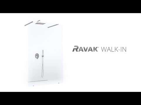 Душевая стенка Ravak Walk In Free-140 полир. алюм., Transp.GW9FM0C00Z1 видео