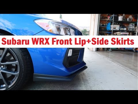 2018 WRX/STI Front Lip and Side Skirts Install