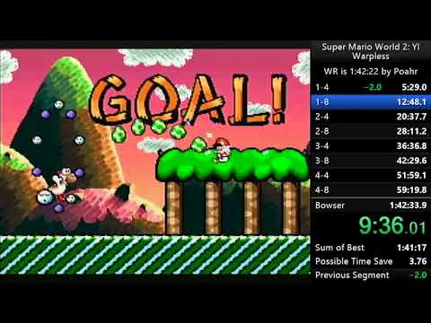 Yoshi's Island Warpless in 1:42:19
