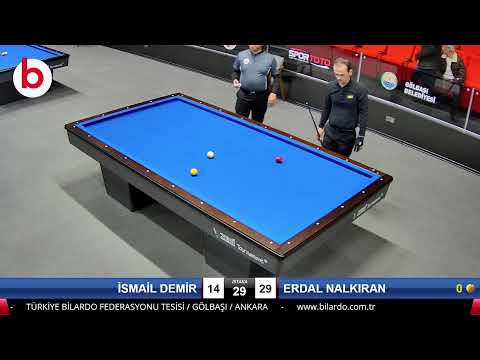 İSMAİL DEMİR & ERDAL NALKIRAN Bilardo Maçı - 2022 ERKEKLER 1.ETAP-6.TUR