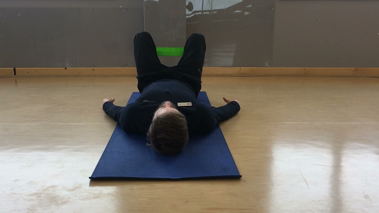 3. Band Resisted Hip Bridge (Back View)