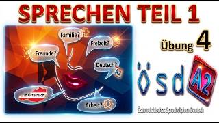 🔥 ÖSD A2 SPRECHEN TEIL 1 – Sınavdan Önce MUTLAKA İzle! 💯 Übung 4 #ösd 