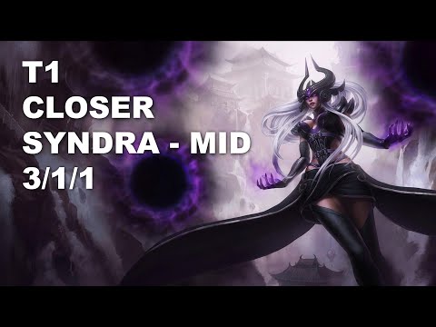T1 Closer Mid Syndra vs Taliyah - KR Grandmaster Patch 10.8
