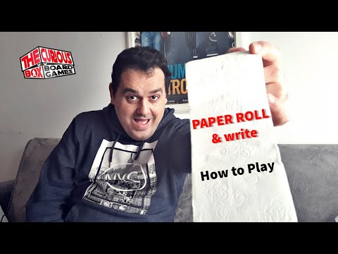 PAPER ROLL & write // RULES IN ENGLISH