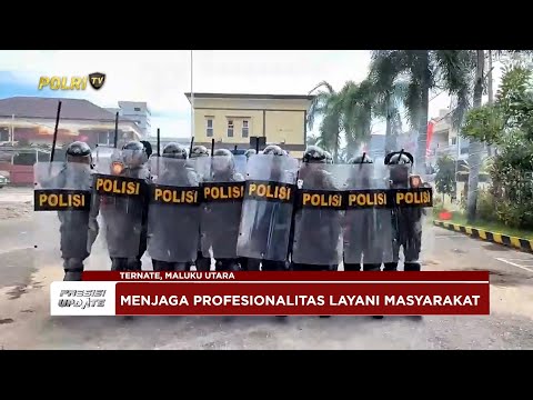 PRESISI UPDATE: POLRES TERNATE GELAR LATIHAN DALMAS 22/04/25 (13.00)