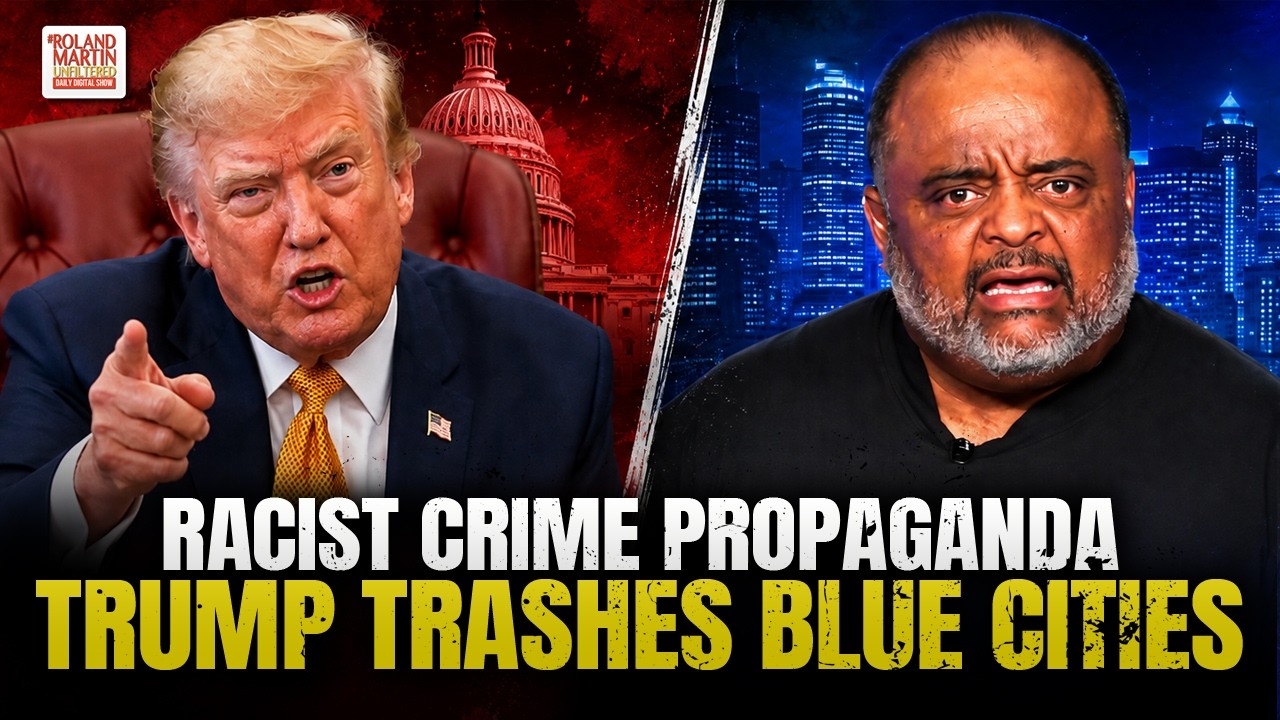 Trump Spews A Dehumanizing Attack On Blue Cities. Roland Rips Apart His Racist Crime Narrative.