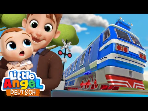 Tschu tschu die Eisenbahn | Die Zugfahrt | Little Angel Deutsch - Kinderlieder