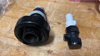 Changing a hot tub drain valve