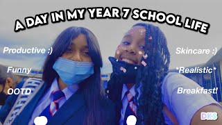 A day in a life of an year 7 girl in the UK// A Life of African girl in the UK