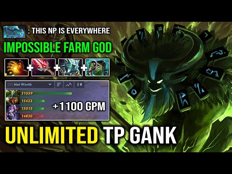 HOW IS THIS POSSIBLE +1100 GPM Nature Prophet First Item Midas Unlimited Global TP Dota 2
