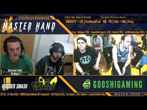 MHM10 [Wii U] - JJROCKETS + E2C | StarBasedFruit () vs PSI | Sells + GNe | Percy () - Doubles Winne
