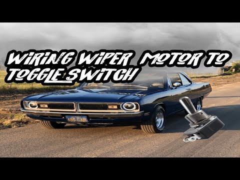 How to wire a wiper motor to a toggle switch
