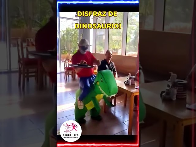 Vídeo relacionado con Alaoo Disfraz de Dinosaurio Inflable,Disfraz Dinosaurio Halloween Adultos