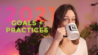 Tracking Goals + Practices with Notion 2021