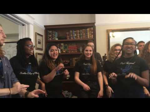 Berklee Pitch Slapped singing the *&^@! out of Stevie Wonder's I Wish (in my living room) !!!
