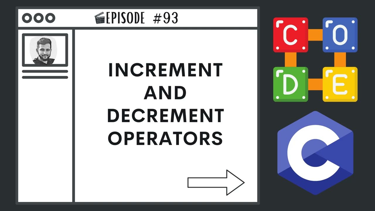 Increment & Decrement Operators | Ep. 93 | C Programming Language