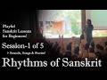 See Hear And Feel The Rhythms Of Sanskrit Sanskrit Lessons For Beginners Session 1 Of 5