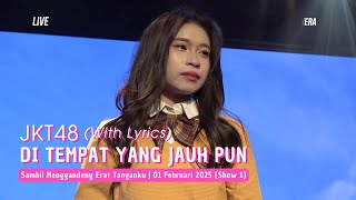 Download lagu JKT48 - Di Tempat yang Jauh pun (Lirik) (Shonichi TwT) | 01 Februari 2025 (Show 1) mp3 Download lagu JKT48 - Di Tempat yang Jauh pun (Lirik) (Shonichi TwT) | 01 Februari 2025 (Show 1) mp3