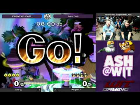WIT | ORLY (Falcon, Fox) vs Sveet (Sheik) - ASH@WIT #73 Melee Grands