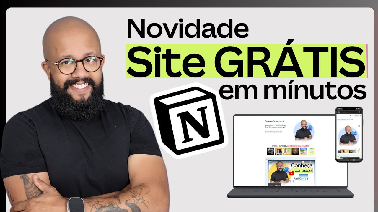 Novidade Notion! Como Criar um Site/Portfólio Grátis em Minutos!