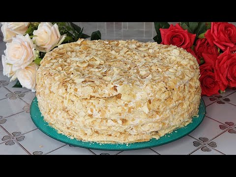 ОЧЕНЬ ВКУСНЫЙ И НЕЖНЫЙ.СОВЕТУЮ ВСЕМ ПОПРОБОВАТЬ. ТОРТ НАПОЛЕОН