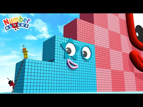 Numberblocks Step Squad NEW 3 to 105000 BIGGEST - The Amazing Step Squad Numberblocks HUGE