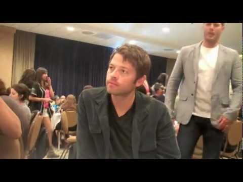 Misha's+Jensen's touches, Comic Con 2012