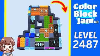 Solution du Niveau 2487 de Color Block Jam