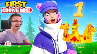 Helping a 9 year old get his FIRST Victory Crown in Fortnite!