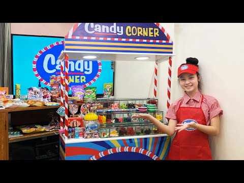 AUREA OPENS UP HER OWN CANDY CORNER STORE IN OUR BEDROOM | THE ANNOYED LITTLE SISTER | Aurea & Alexa