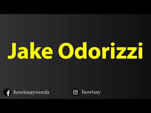 How To Pronounce Jake Odorizzi