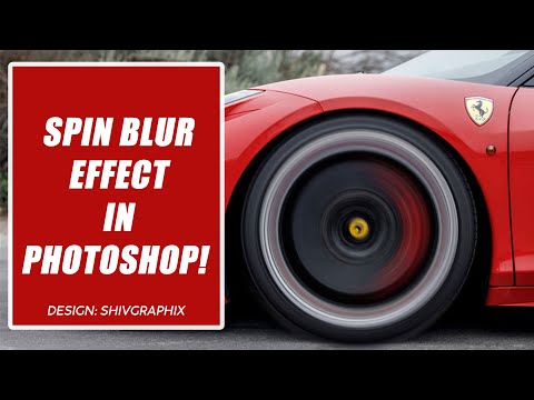 Creative Background Blur IN Photoshop - 1-Minute Photoshop Tutorial | Spin Blur