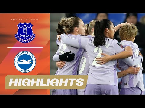 Čanković Earns Away Win for Seagulls! | Everton v Brighton Highlights | Barclays WSL 25/26