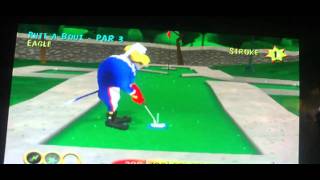 Mini golf maniacs Putt-A-Bout hole in one
