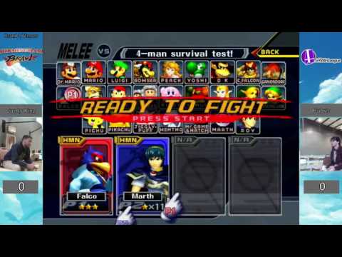 Birmingham Brawl 13 Melee Singles WR1 - Cruelty King (Falco) vs. Hubris (Marth)