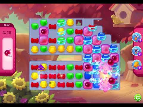 HomeScapes Level 1667 no boosters (22 moves)