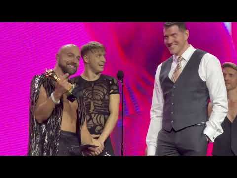 Cole Blue, Adam Snow & Noah White won Best Three-Way at GayVN Awards 2026