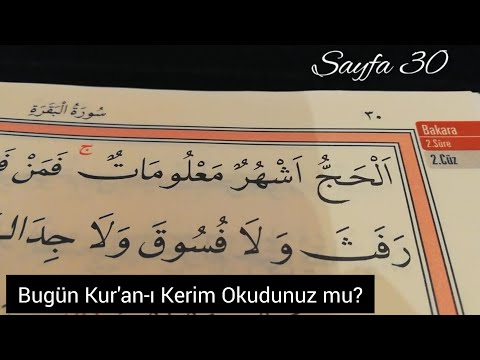 44. Kur'an-ı Kerim yeni öğrenenler /Tecvidli  Yavaş okuyuş Bakara Suresi 197-202