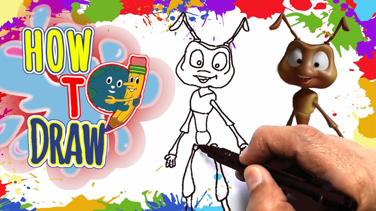 Drawing of ANT | FREE | Coloring Page Printable | Easy Things to Draw | DrawingwithKIDS