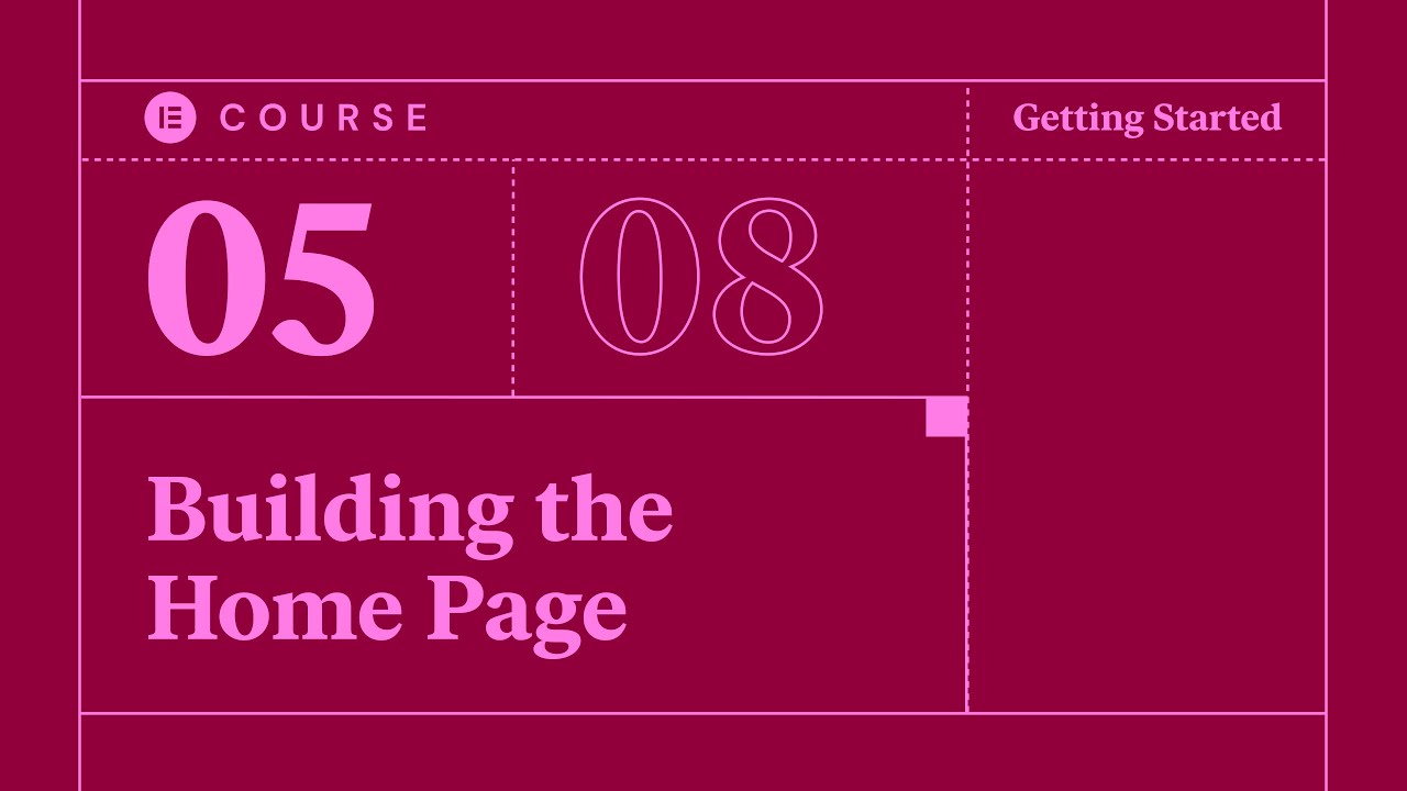 Building the Homepage in Elementor