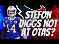 Houston Texans WR Stefon Diggs NOT at OTAs!