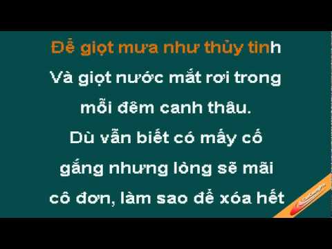 Mua Thuy Tinh Karaoke - Khanh Phuong - CaoCuongPro