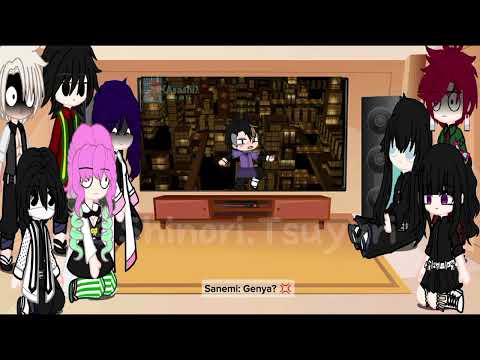 Hashira+(Tankana) react to Themselves falling in Infinity Castle 🏯!KNY||#hashira #gcrv #anime