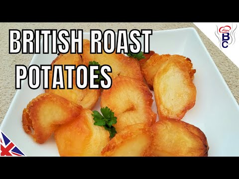 BRITISH FOOD Traditional Roast Potatoes Recipe British Cooking