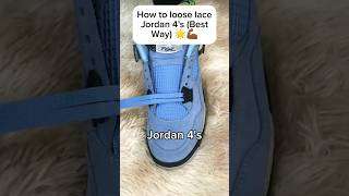 How to loose lace jordan 4 (Best way)✔️ #lace #jordan4