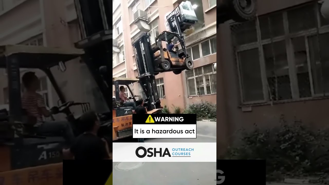 Forklift Fails | Forklift Operator | Unsafe Act| OSHA 30-Hour | Safety first