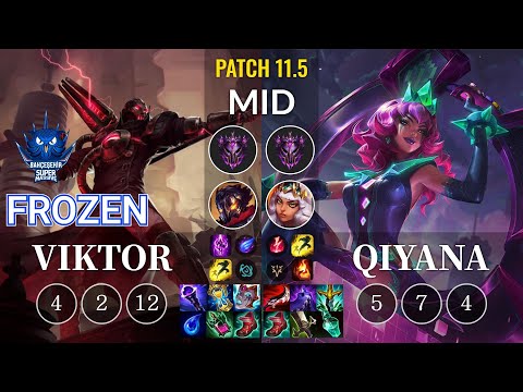 SUP Frozen Viktor vs Qiyana Mid - KR Patch 11.5